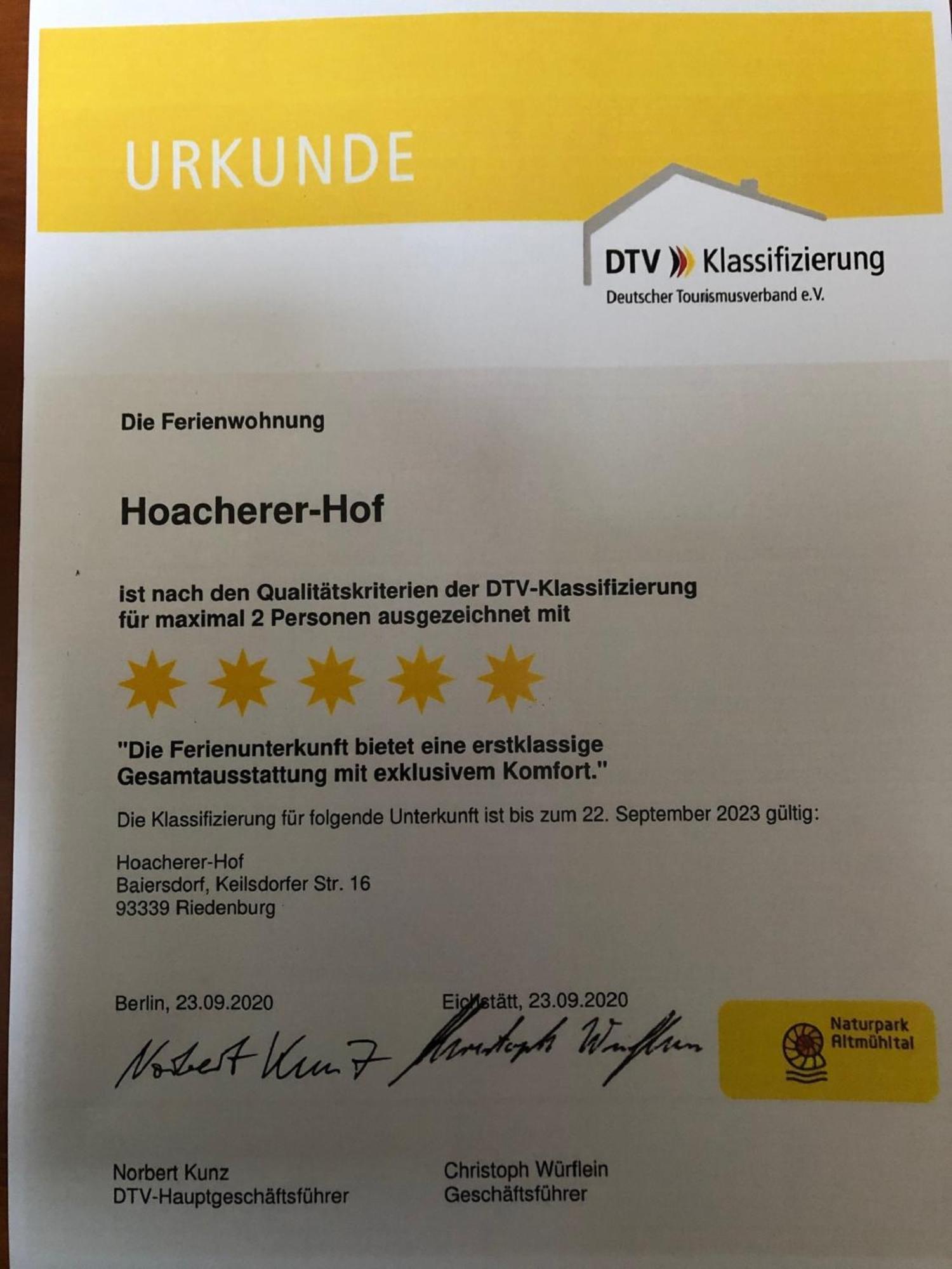 Ferienwohnung Hoacherer-Hof Riedenburg Eksteriør billede